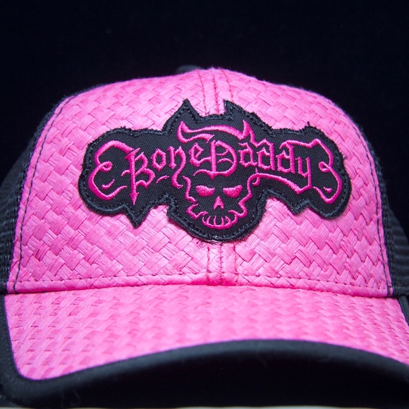 My Bon Daddy Artist Pink and Black Baseball Hat